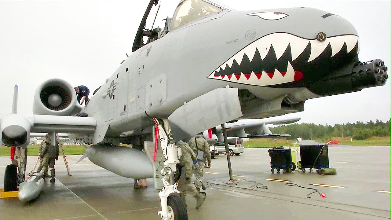 USAF A-10C Thunderbolt II Attack Aircraft Land In Eastern Europe