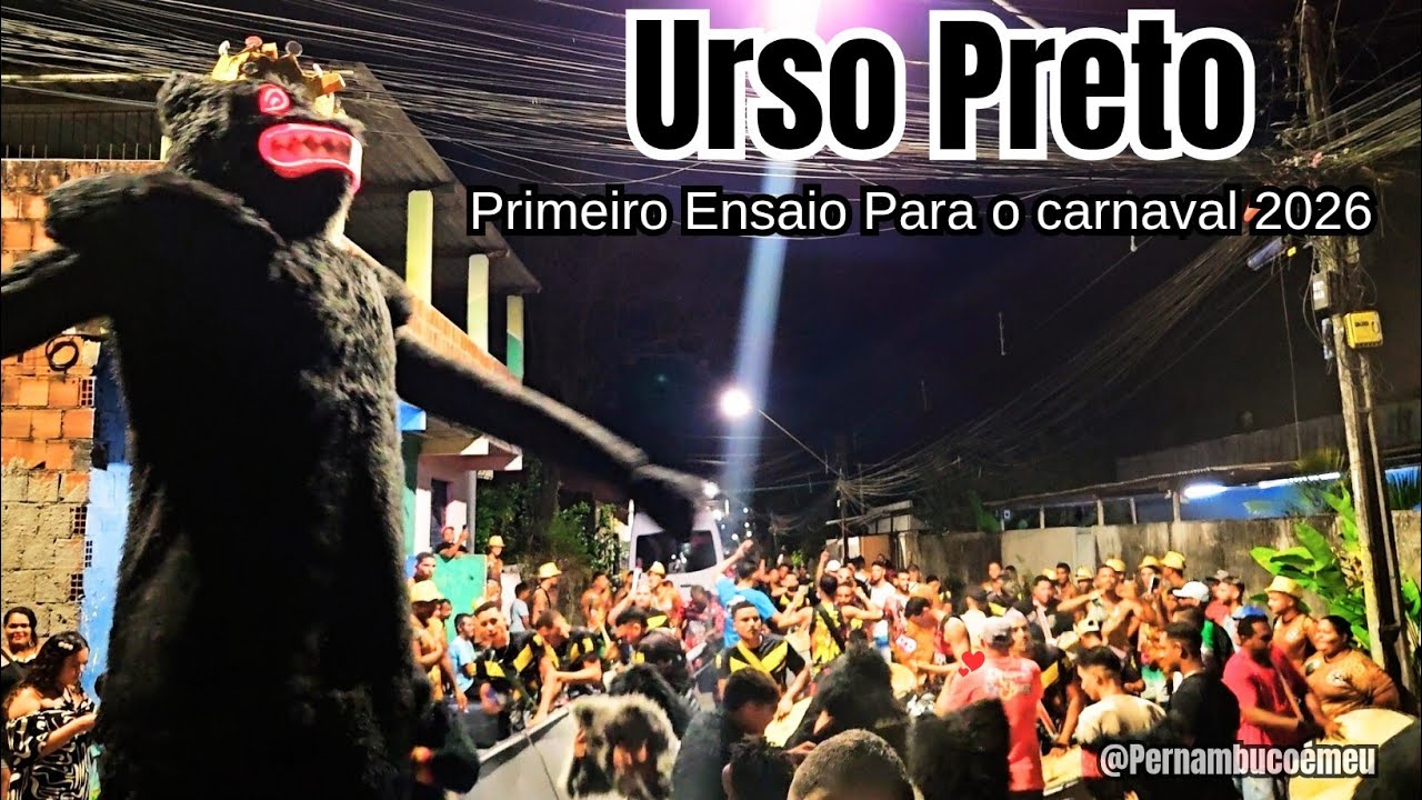 Primeiro Ensaio De Rua Urso Preto União ( Prévias do Carnaval 2026 )