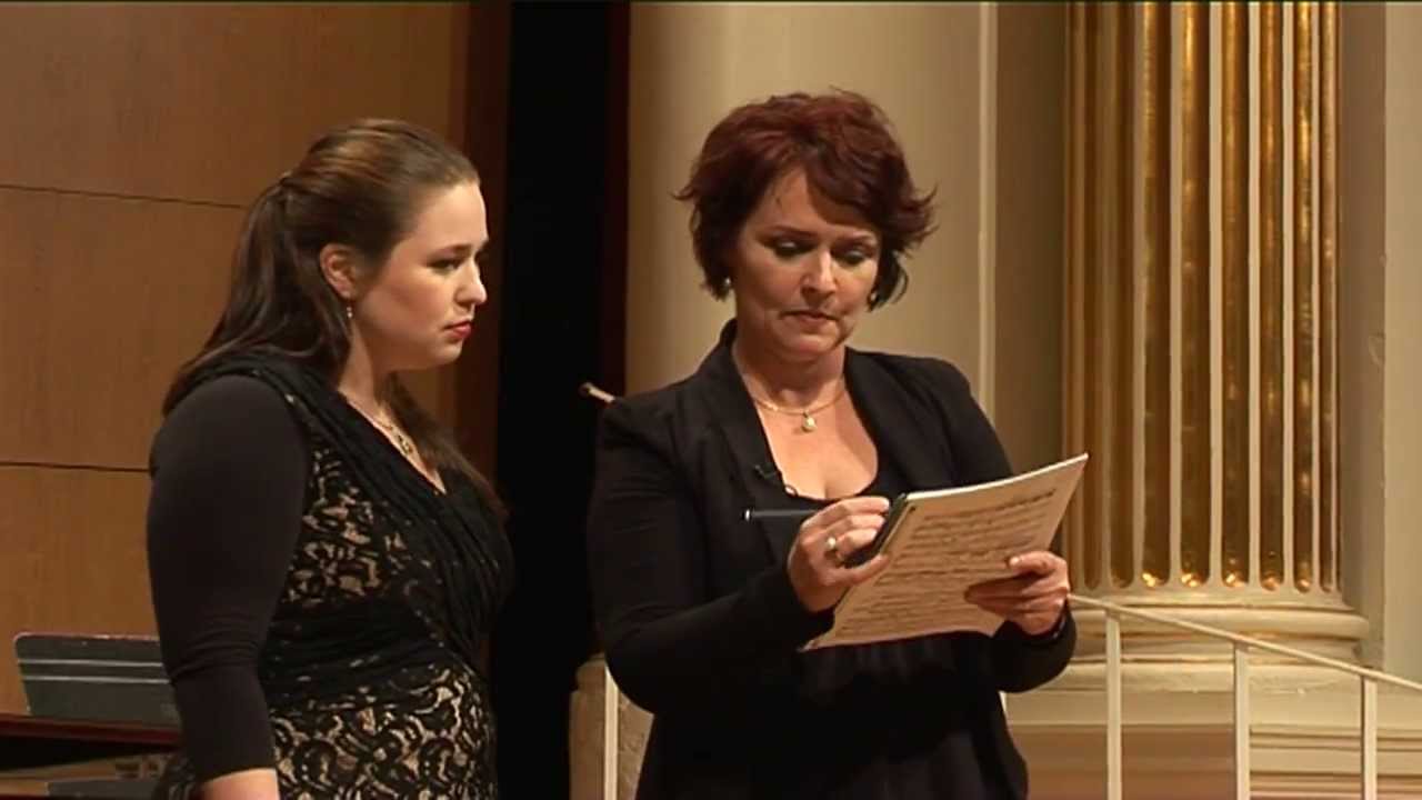 2013: Hannah Dahlenburg, soprano. MasterClass with Emma Matthews and David Harper