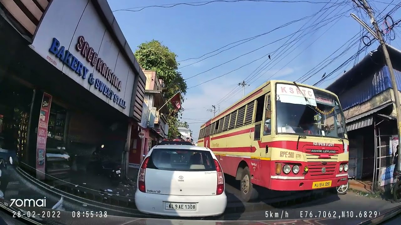 Today's Street Veiw from Chittur - Tattamangalam Palakkad 28 Feb. 2022