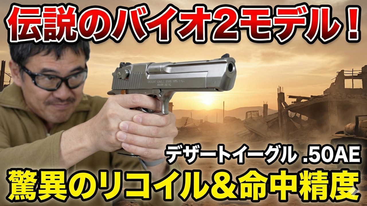 驚異の命中精度！バイオ2 デザートイーグル シャドーステンレス仕上げの実力とは？
