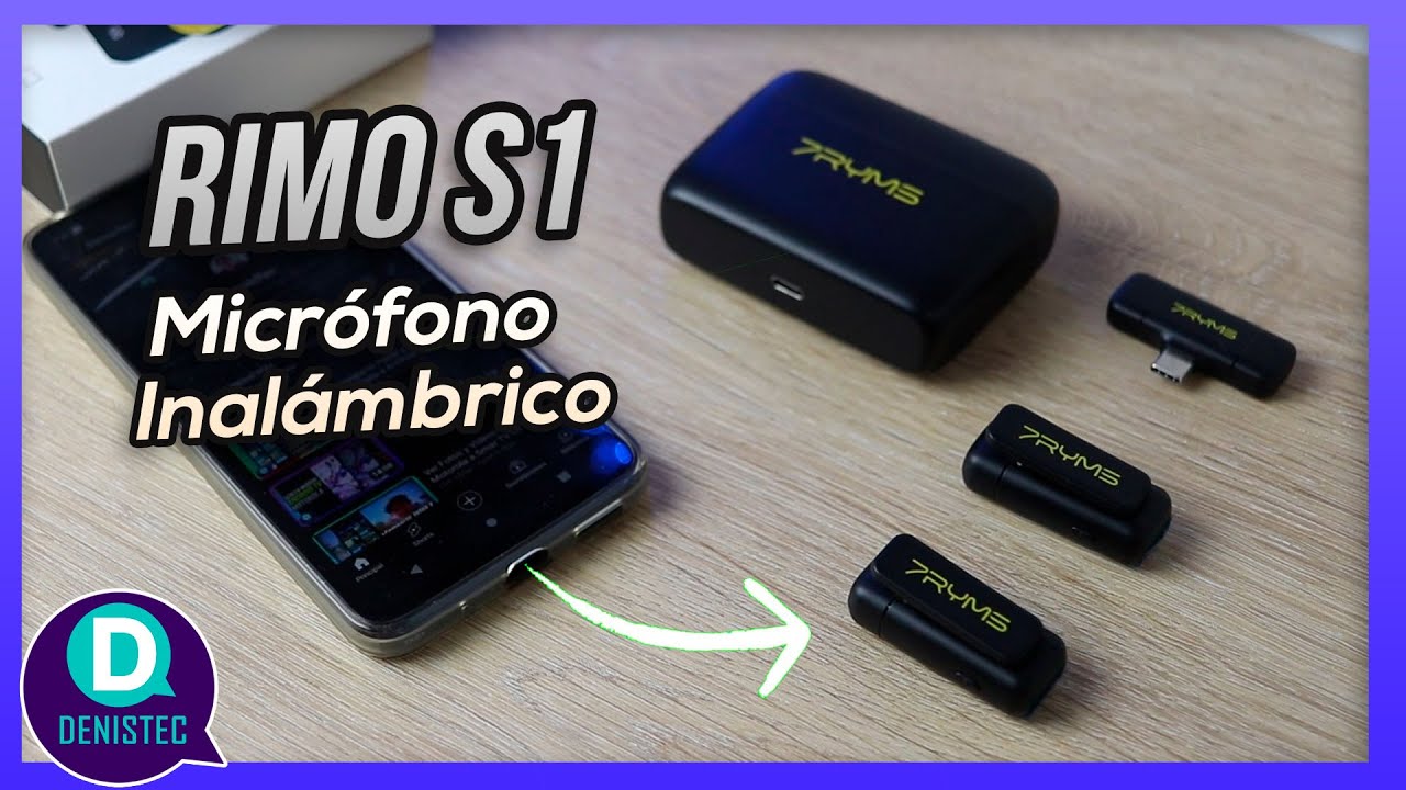 Micrófono inalámbrico Rimo S1 para Android, iOS, Windows y Mac ✅