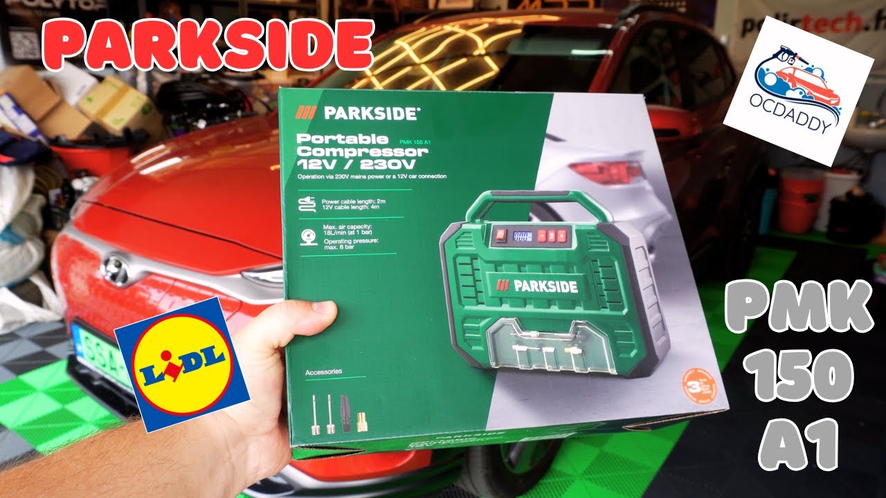 Parkside PMK 150 A1 compressor test - EN