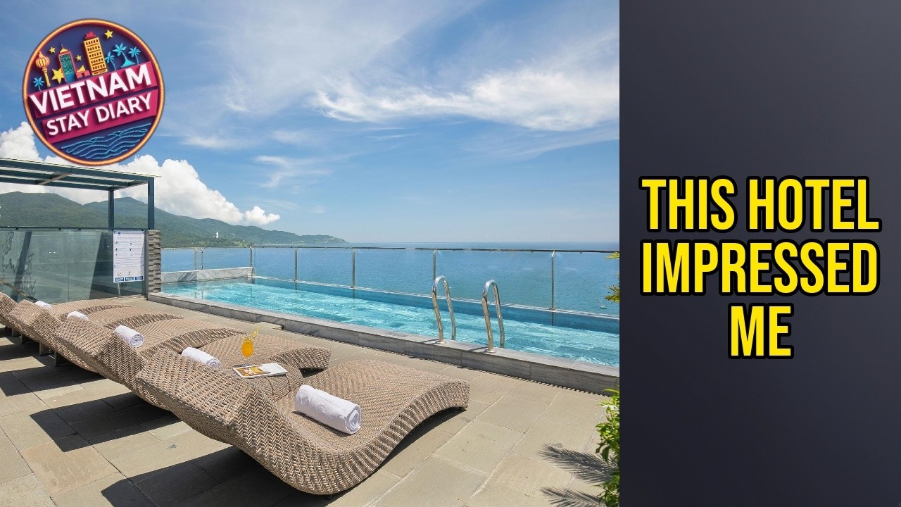 Mangata Beachfront Hotel - Rooftop Bar Sea View - This Hotel Impressed Me | Da Nang, Vietnam🏨