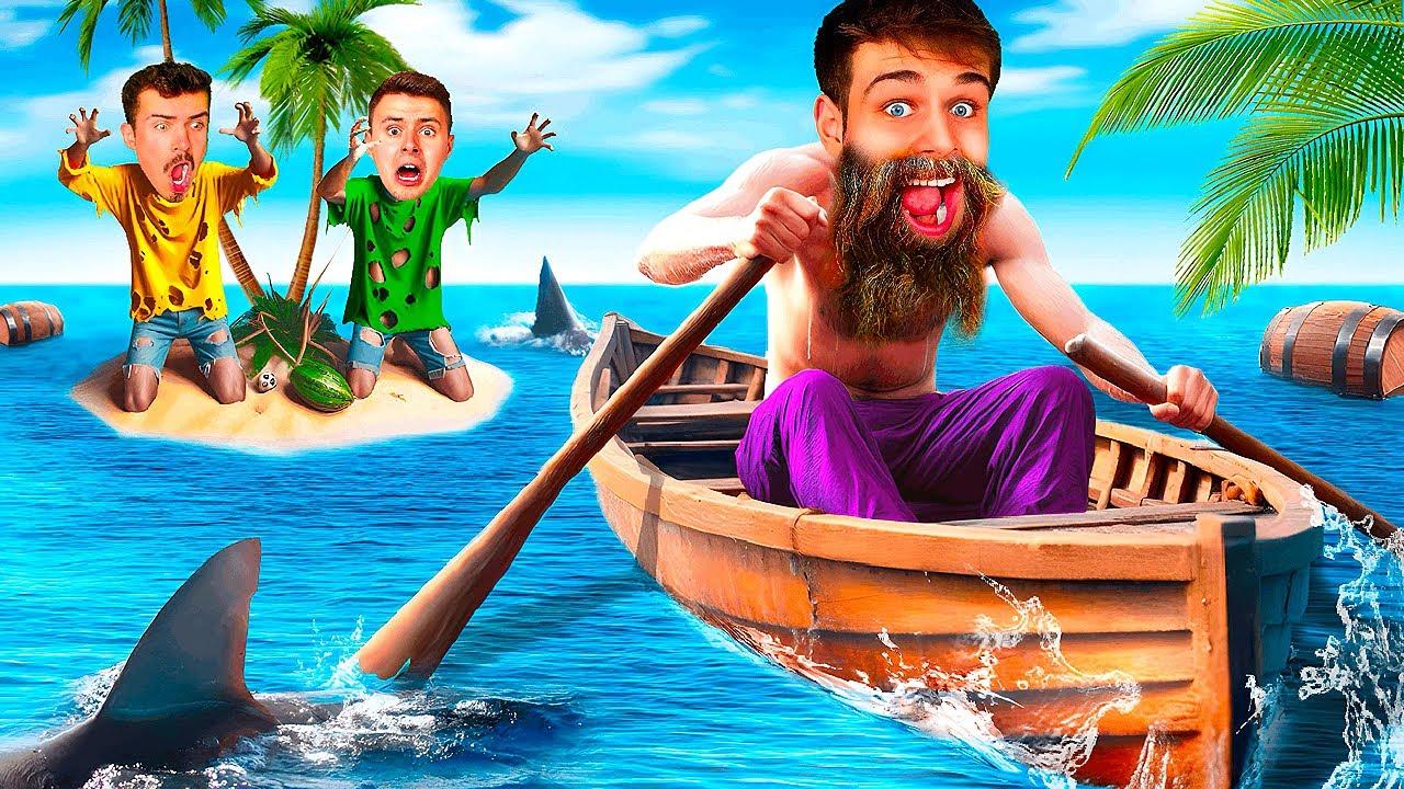 Nechal jsem KAMÁRÁDY na OPUŠTĚNÉM OSTROVĚ v Minecraftu!