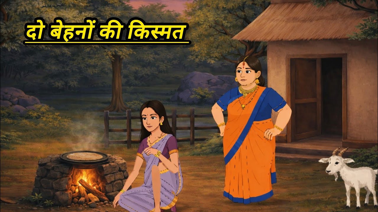 दो बेहनों की कहानी | Moral Stories | Hindi kahaniya | Cartoon Story | Bedtime Stories 