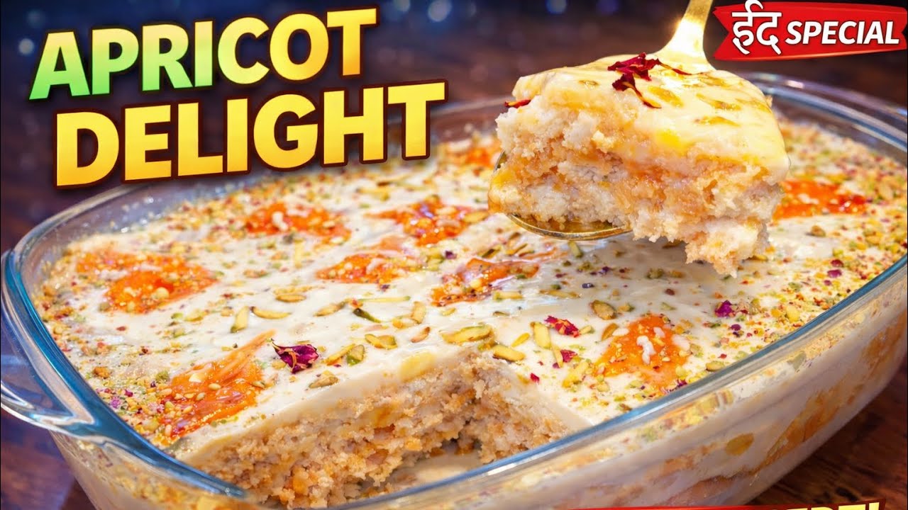 Apricot Delight Iconic Dish Of Hyderabad 😍No Bake Creamy Dessert | Khubani ka Meetha/Apricot Trifle 