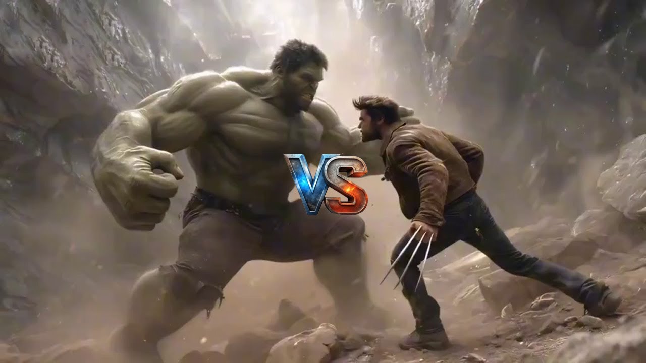 Hulk VS Wolverine / Best AI Fight Videos / #ai #marvel #hulk #avengers #fight #xmen #wolverine #usa