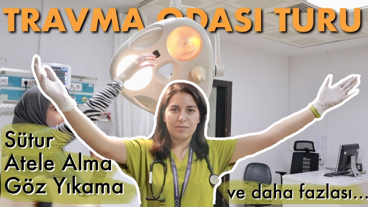 ACİL'DE TRAVMA ODASI TURU | intörn günlükleri | VLOG