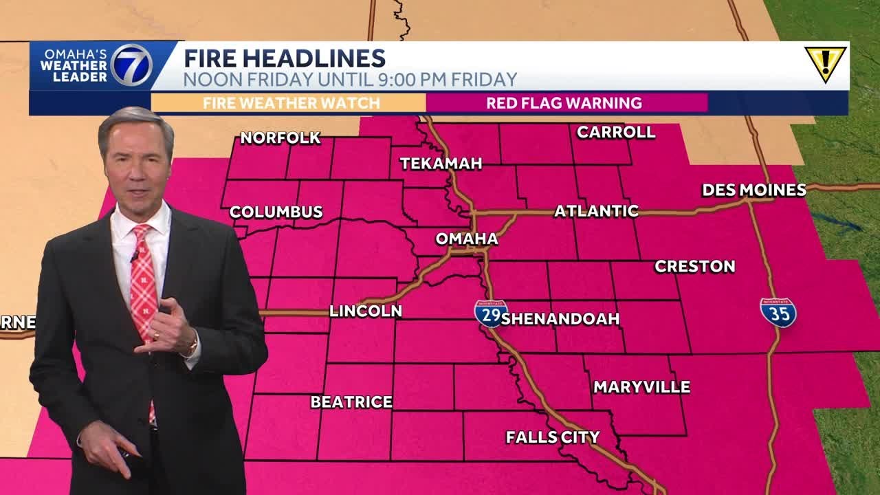 W piątek ponownie zagrożenie pożarem w okolicach Omaha