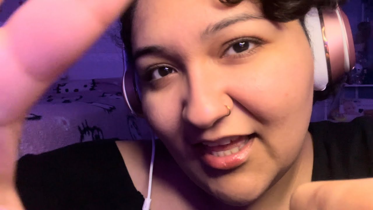 asmr gentle whispering for sleep relaxation (visual triggers + word repetition)