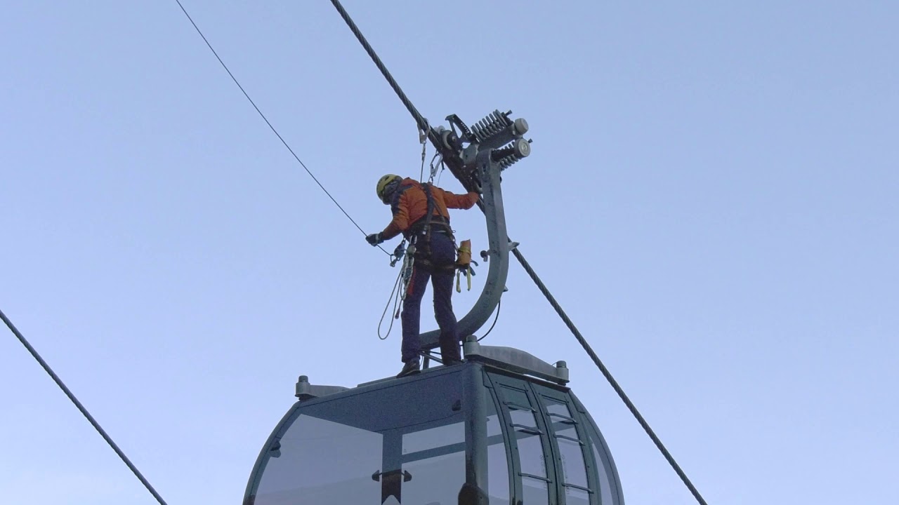 Bergeübung Bergung Gondelbahn