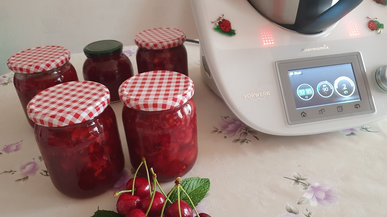 Вкусненькое Варенье с Черешни готовлю два захода в Термомиксе Тм5