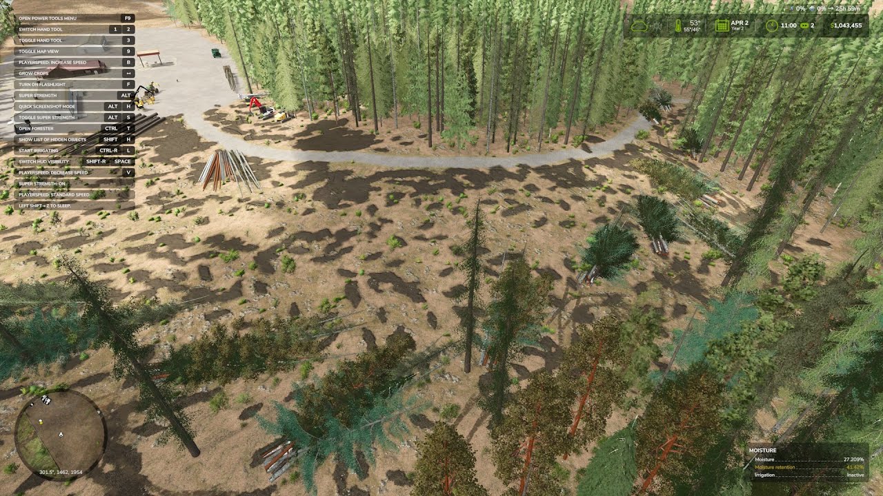FS25 Logging on Blood Axe Holler. Got a lot of trees down lets getter cleaned up and to the mill.