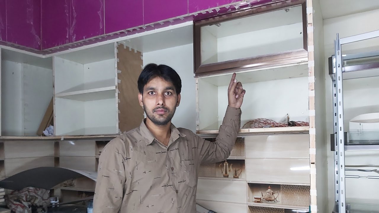 kitchen में! glass profile doors कैसे बनाते हैं? How to make glass profile door in the kitchen palla