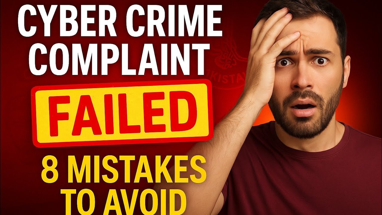 Cyber Crime Complaint FAILS Because of THESE 8 Mistakes | FIA / NCCIA Report Errors 2025