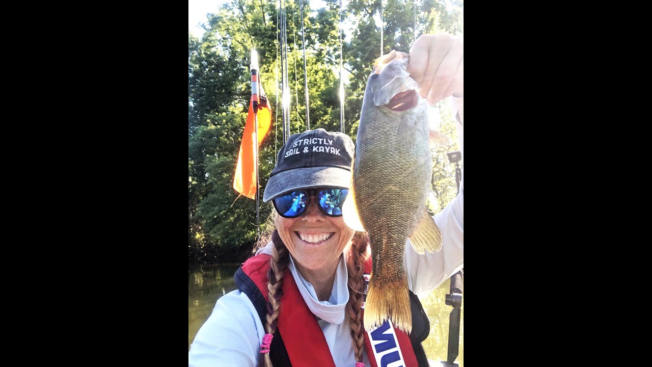 Kayak Fishing the Great Miami River for the CKF Flowing Water Tournament: in search of big smallies!