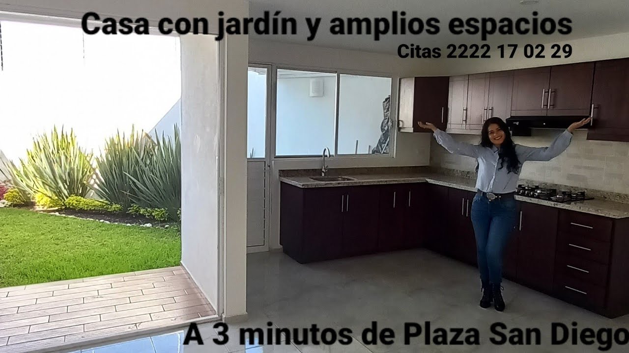 Espaciosa y linda casa, ubicada a 3 min. de Plaza San Diego (Zona Cholula, Pue) Jardín y Roof Garden
