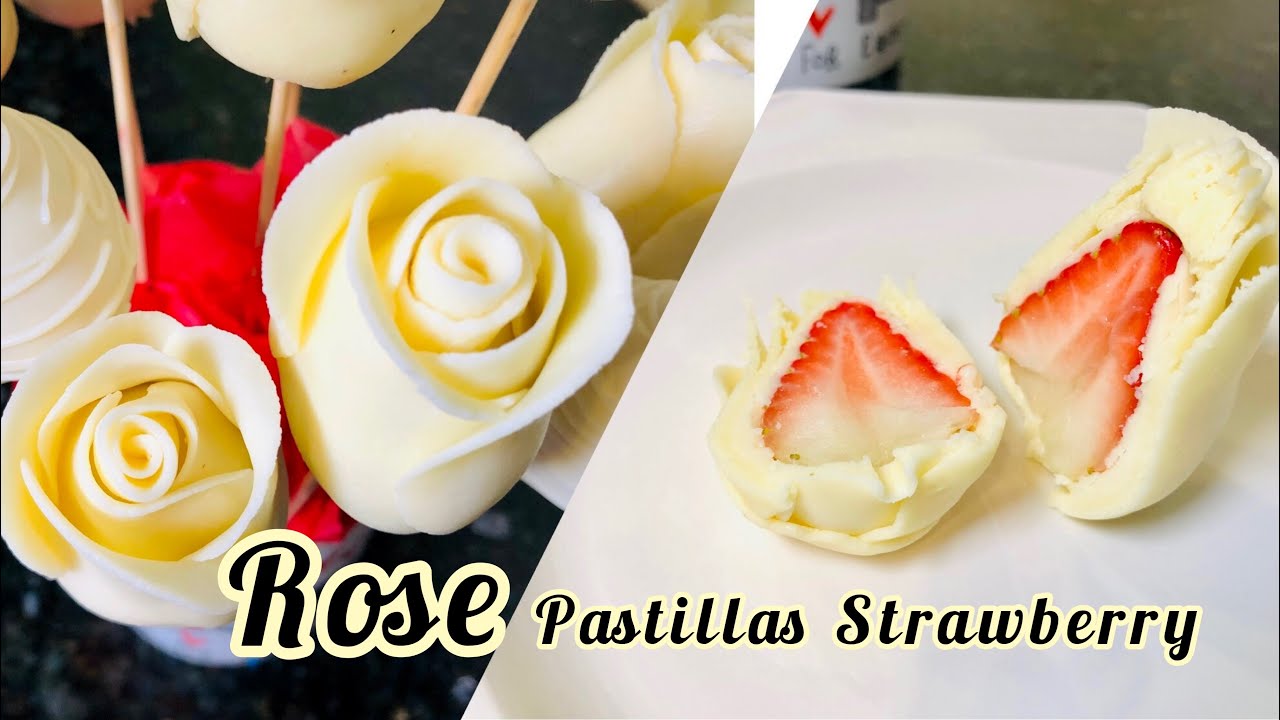 DIY Rose Pastillas Клубничный букет на День святого Валентина I Pastillas, рецепт Пиной