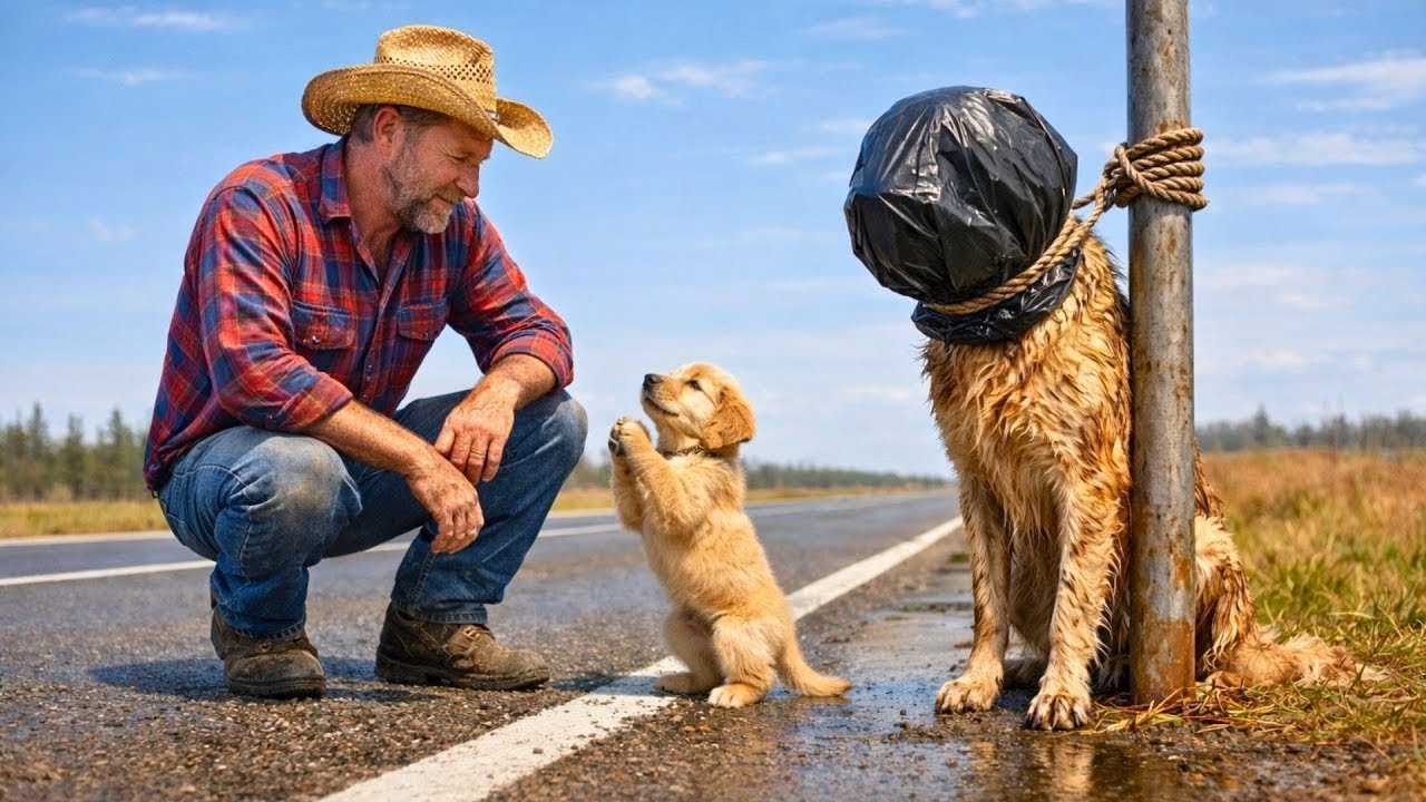 Farmer sees a cub BEGGING for help to save its mother… so he does this…