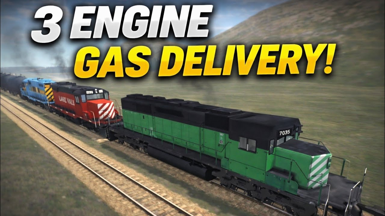 THREE LOCOMOTIVE 🚂 ENGINE SE GAS DELIVERY 😨