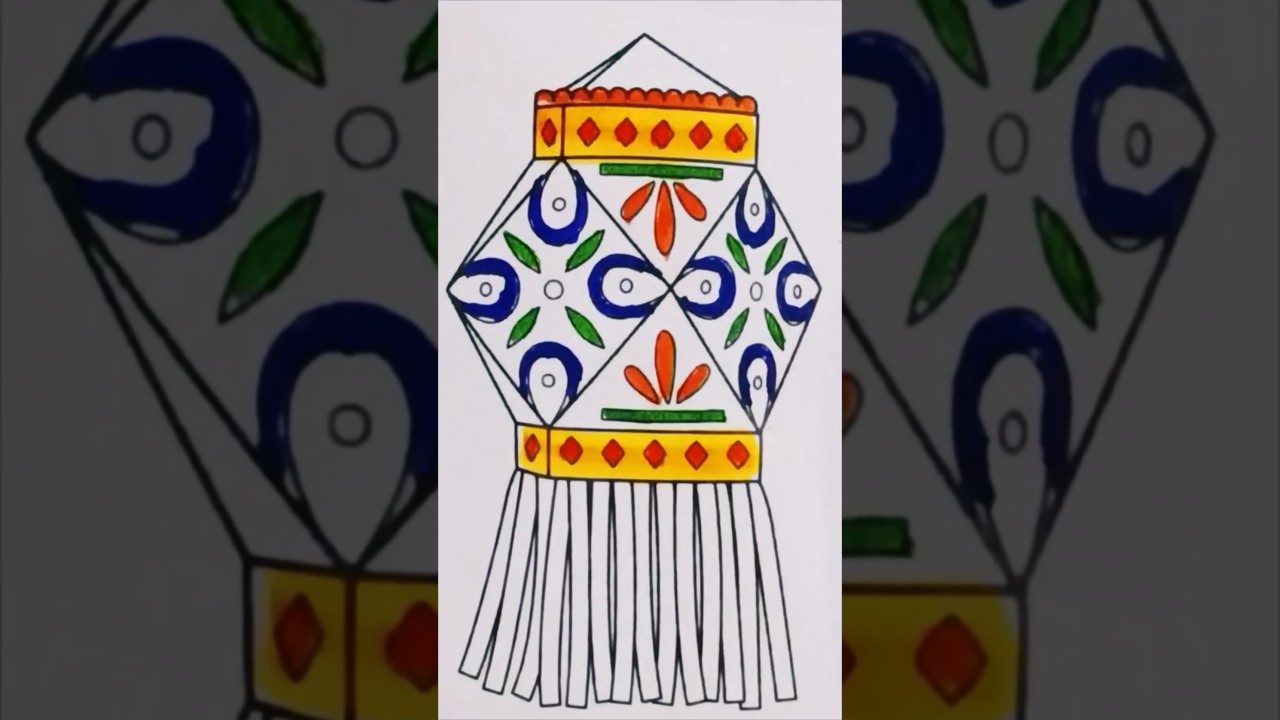 How to make Diwali lantern 🪔🏮💡#cartoon #ytshorts  #drawing #yt #diwalivibes 🙏#depawali  #decoration