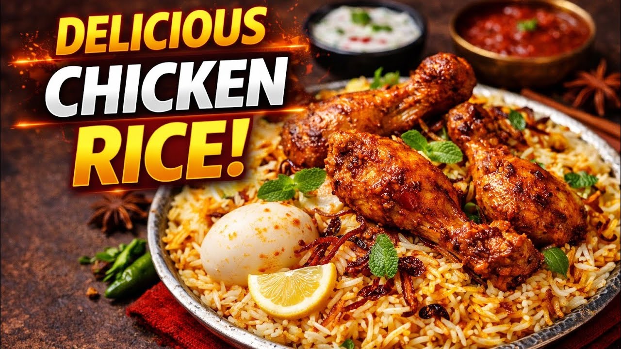 EASY CHICKEN RICE RECIPE | QUICK AND TASTY MEAL