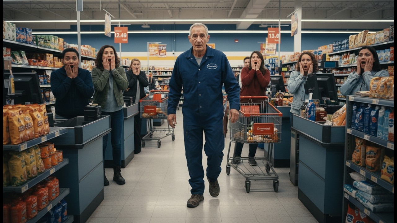 The Rich Stranger Forgot His Debit Card — The Janitor Who Paid For Him Made The Whole Store Go Silen