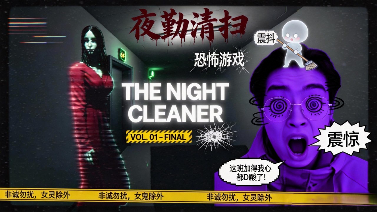 夜勤清掃 / The Night Cleaner：紅衣女子貼臉殺，這6樓誰愛掃誰掃！