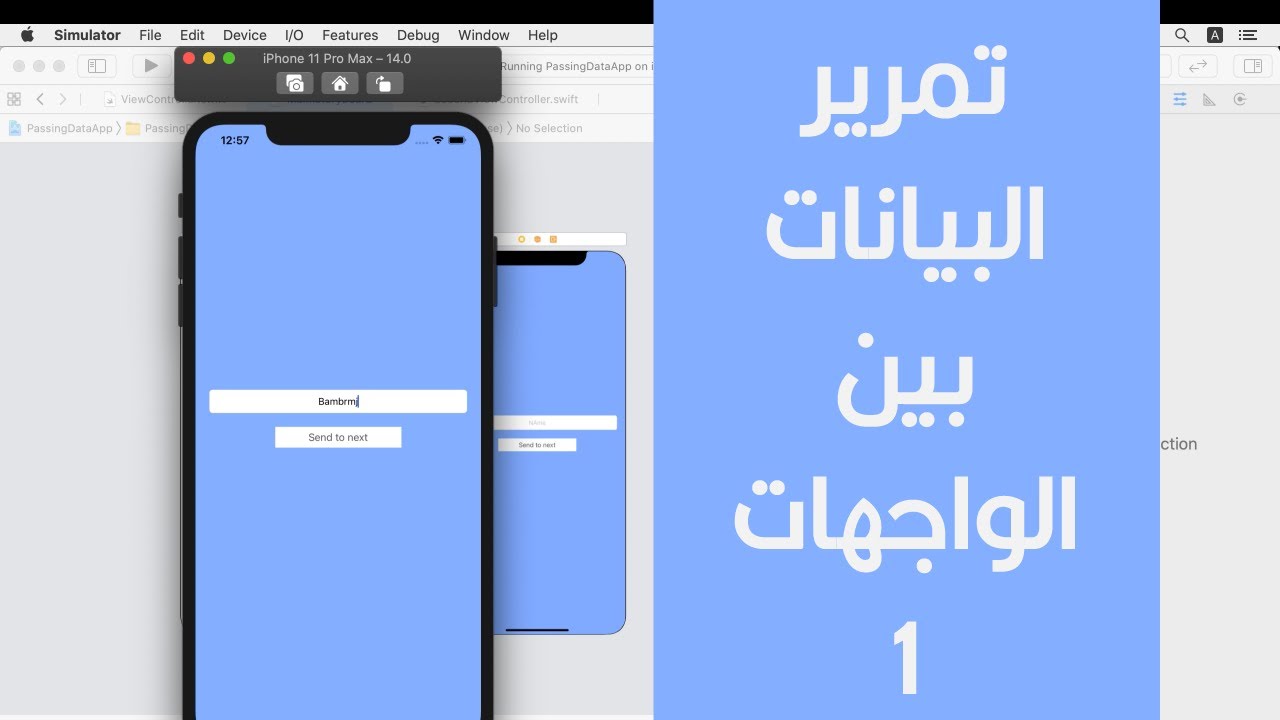 64 - Swift Xcode Passing Data Using Properties