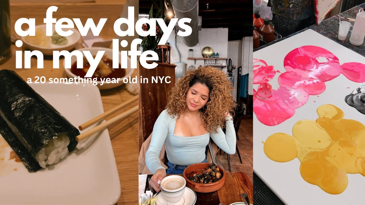a few days in my life | dating intentionally, sushi, shot of art
