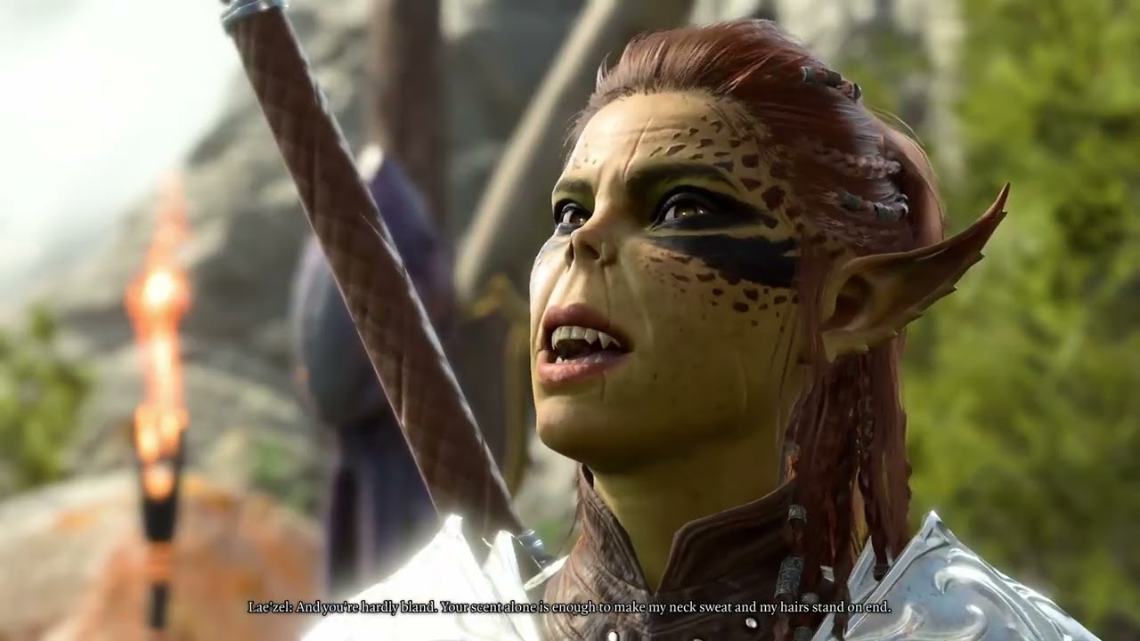 Baldur's Gate 3: Lae'zel gets hungry for The Dark Urge