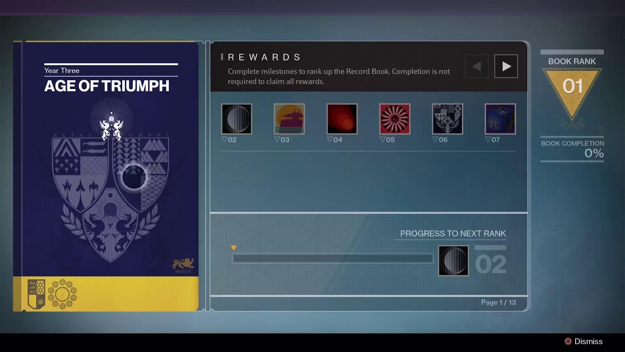 Destiny new account