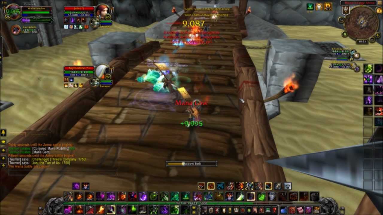 MoP 5.0.5 2v2 Arenas - Demonology lock/Frost Mage
