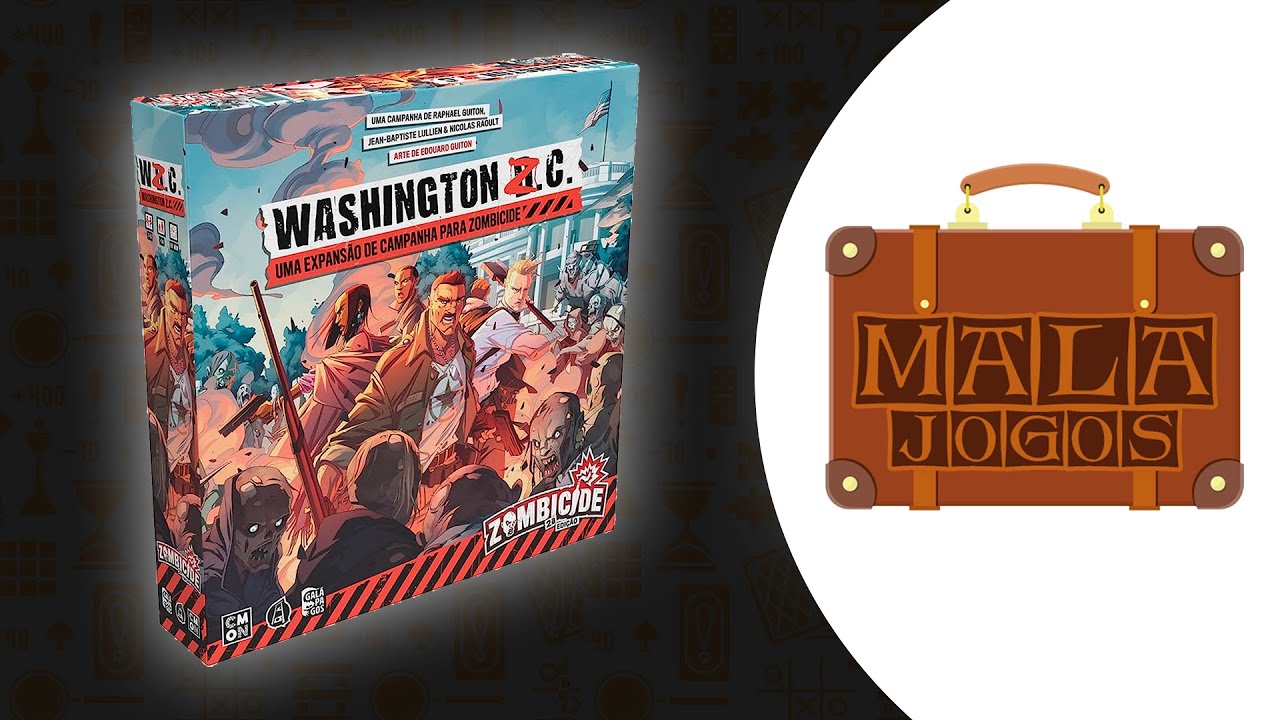Zombicide Segunda Edição - Expansão Washington ZC - Unboxing