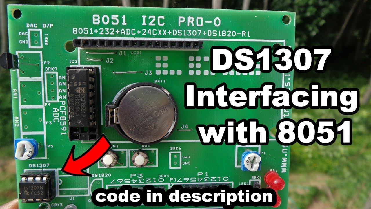 DS1307 Interfacing with 8051 | DS1307 Embedded C code | RTC interfacing with 8051 | RTC using keil