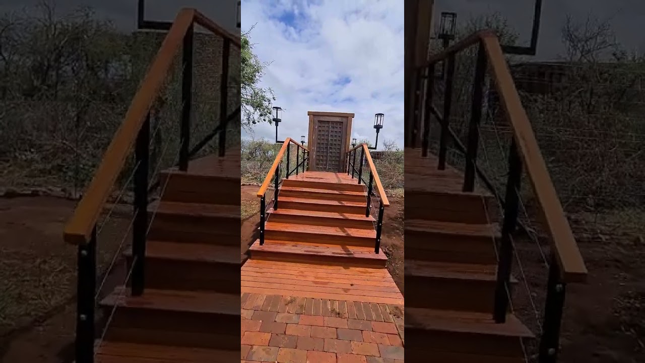 Passway to amazing viewing deck at Morukuru Farm House | Madikwe Game Reserve | South Africa