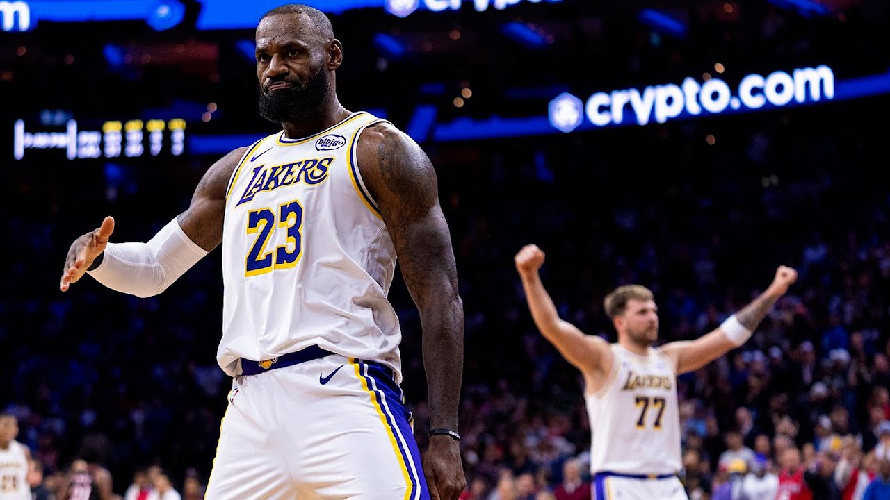 기록 부담을 벗은 릅신의 슈퍼 클러치 퍼포먼스 | NBA 레이커스 VS 필라델피아