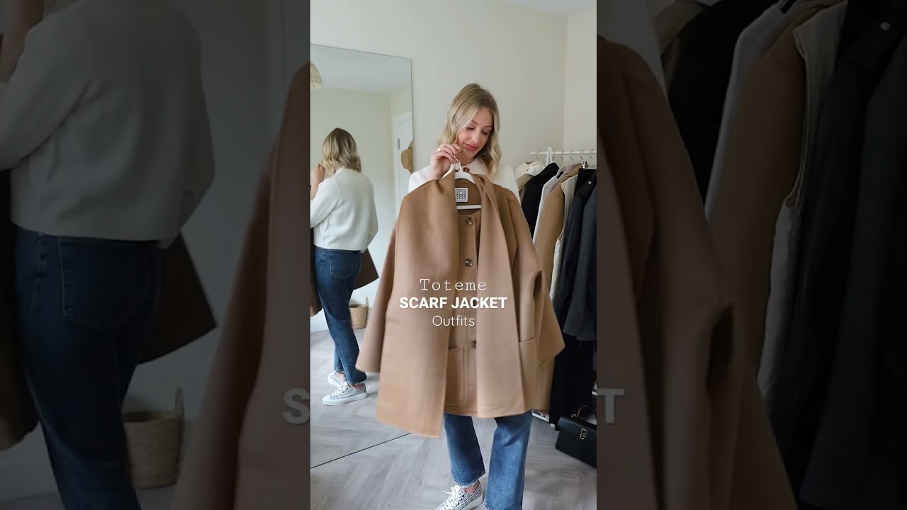 The Toteme Scarf Jacket Outfits - how to style a camel coat 🧥🐪 #toteme #camelcolor #coat #fashion