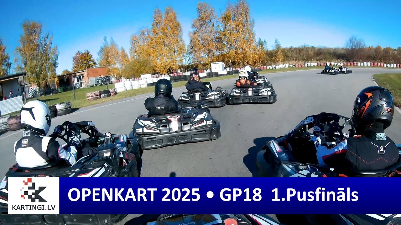 Kartingi Šauļos • OPENKART 2025 GP18 SF1
