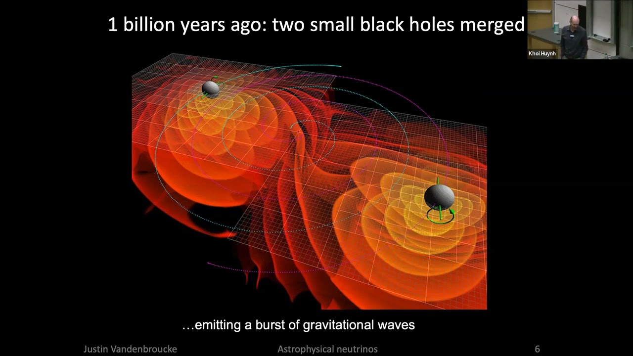 Justin Vandenbroucke, University of Wisconsin   &ldquo;Astrophysics with high energy neutrinos&rdquo;