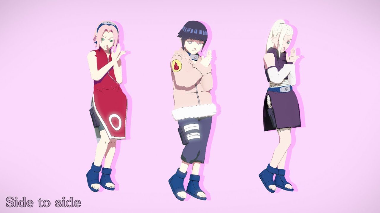 Side To Side - Sakura*Ino*Hinata | Naruto MMD