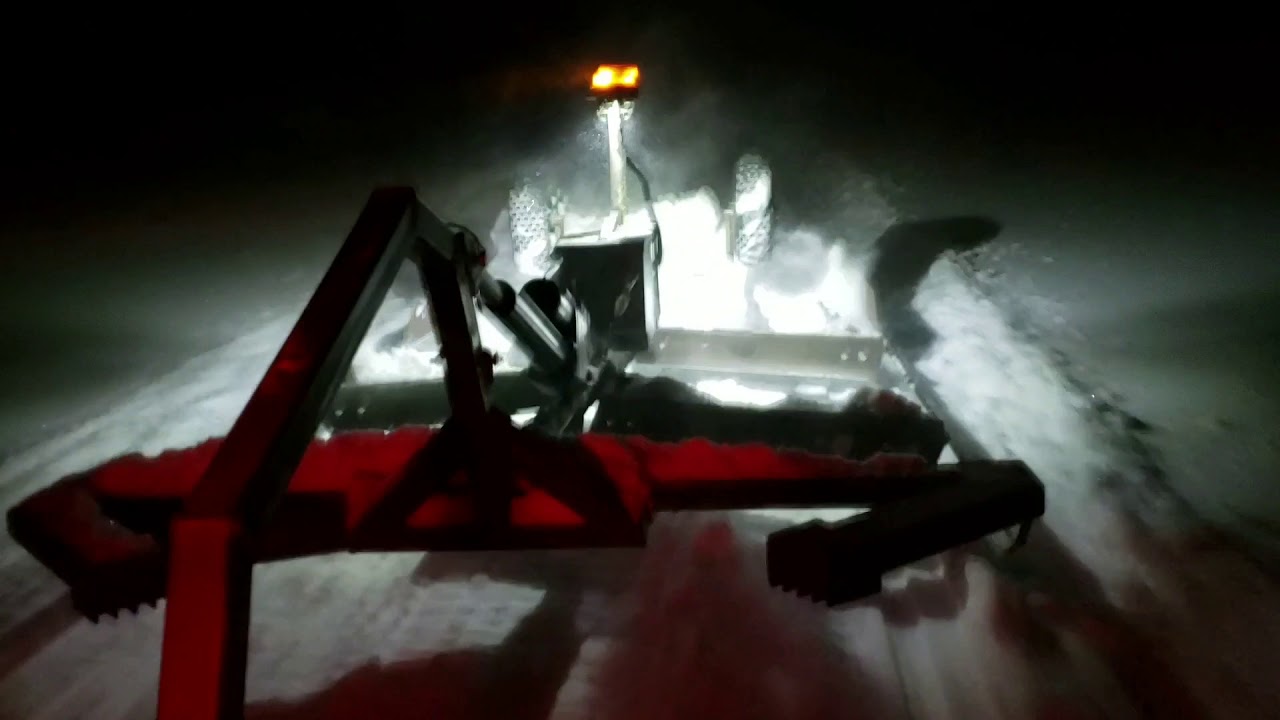 4' x 9' Snow Groomer - Test Run 5 (New Actuator)