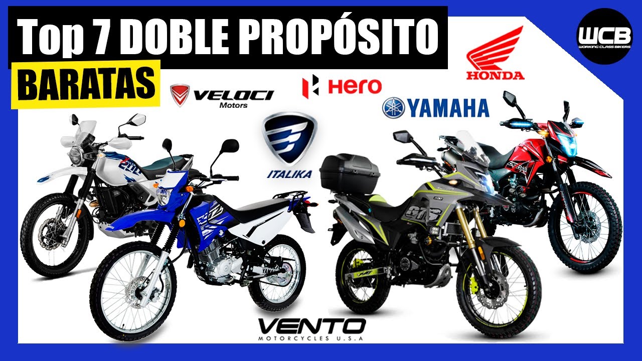 Top 7 Motos DOBLE PROPÓSITO BARATAS para 2024 🇲🇽 | MENOS de 50,000 MXN