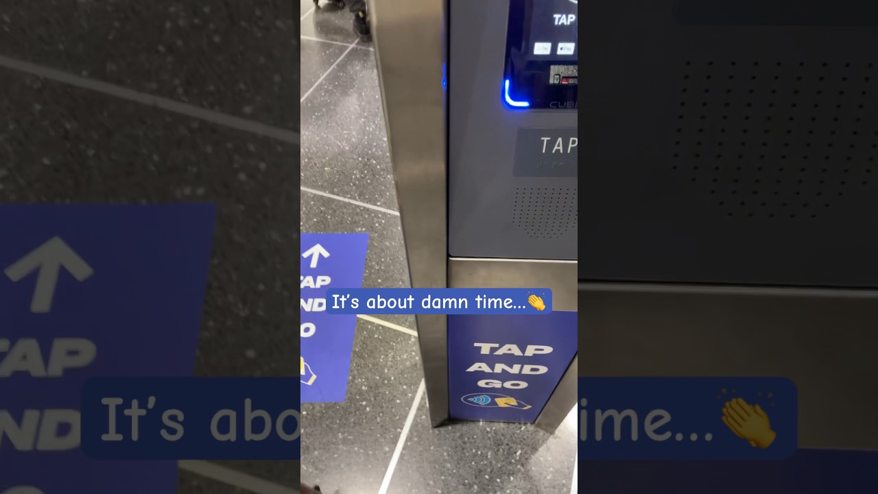 JFK Airtrain finally gets tap & go/OMNY payments 🙌 #jfkairport #nyc #travel