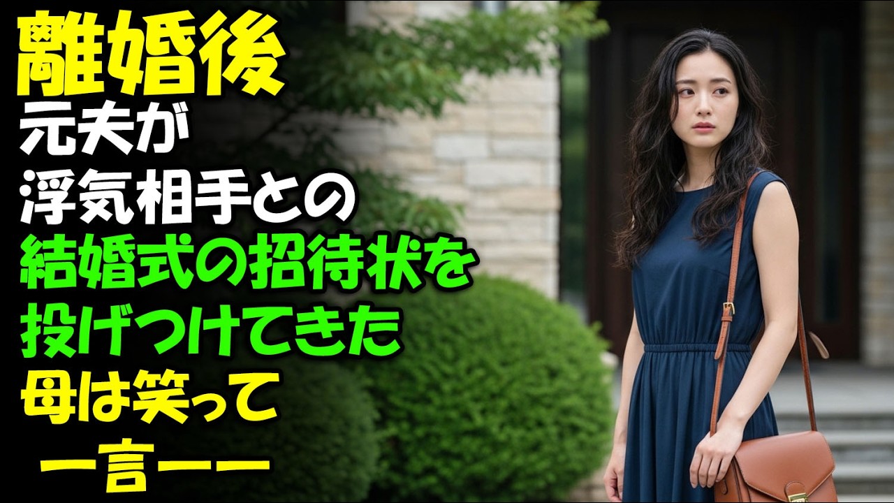 離婚後、元夫は私の豪邸を奪い、浮気相手との結婚式の招待状を投げつけてきた。母は微笑んで言った。「行きなさい。最高の見世物を見せてあげる。」