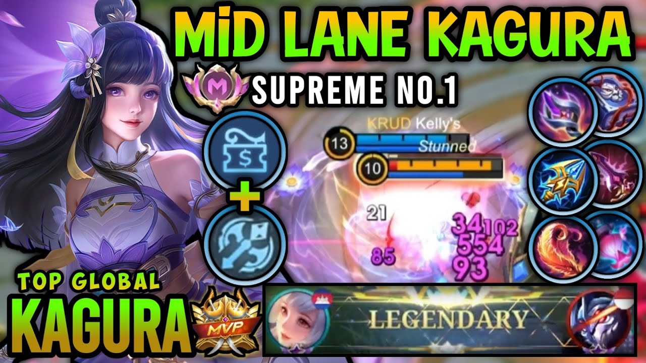 Supreme No.1 Kagura Build!! Top Global Kagura Best Build 2024 - Mobile Legends
