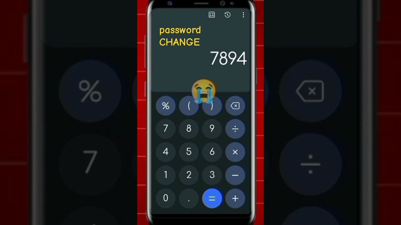 SikRET CALCULATOR APP PASSWORD CHANGE KARE ❔#calculatorhidephoto #calculatorapp #password #change #s