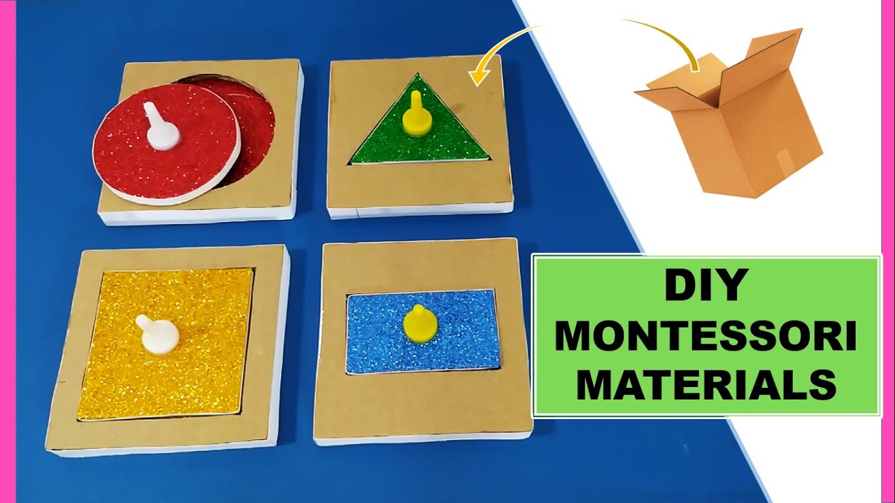 How to Make Single Shape Puzzles |DIY Montessori Materials
