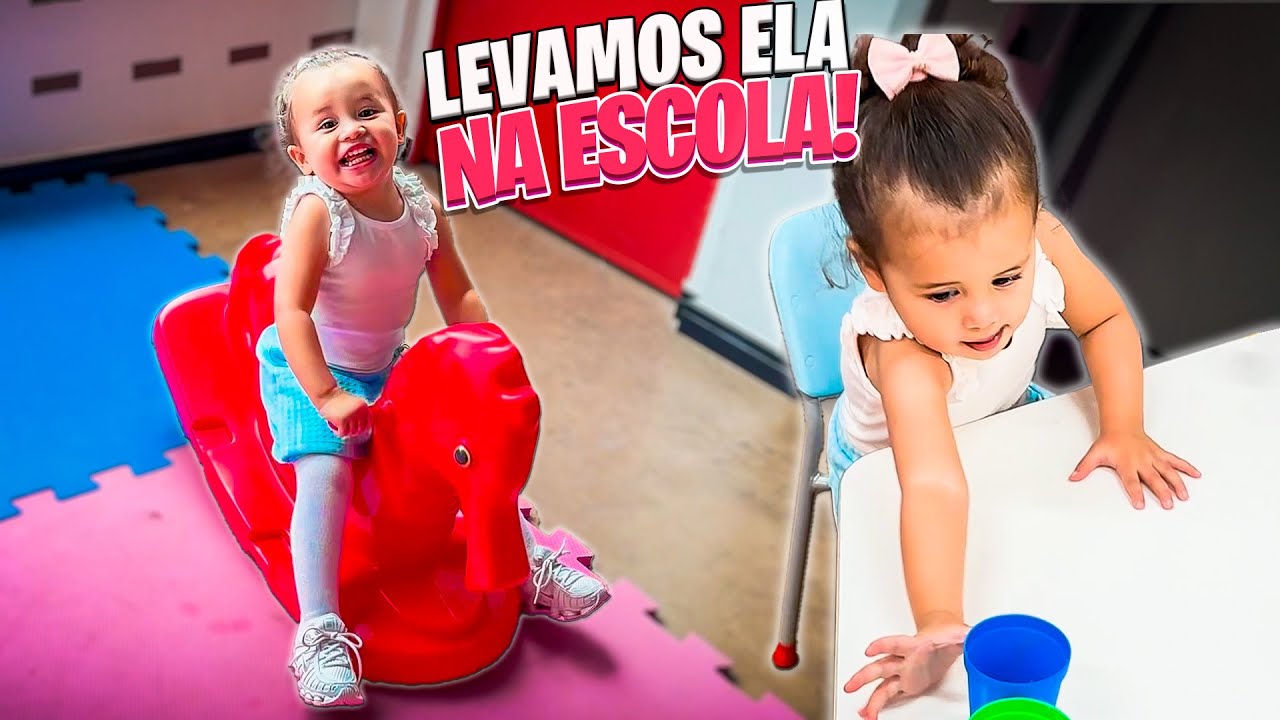 LEVEI MINHA FILHA NA ESCOLA PELA PRIMEIRA VEZ 🥰 A ISABELA AMOU!